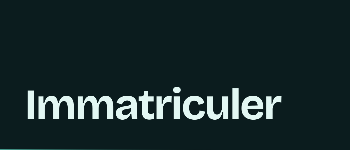 Jaquette de la page « Immatriculer sa micro-entreprise » : Immatriculer